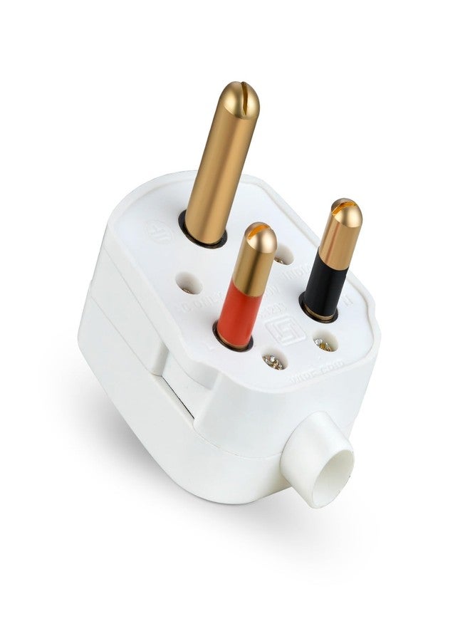HOSPER - Plug Top 16A, 3 Pin ISI Certified - Heavy Brass Parts & Have Longer Durablity,Elegent Design Pack of 2 - Image 5